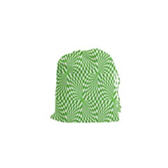 Illusion Waves Pattern Drawstring Pouch (xs) by Sparkle