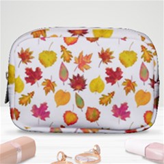 Watercolor Autumn Leaves Make Up Pouch (small) by SychEva