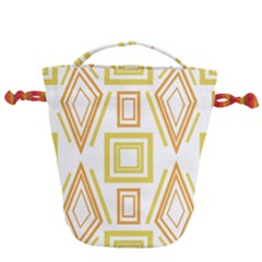 Abstract Pattern Geometric Backgrounds   Drawstring Bucket Bag by Eskimos