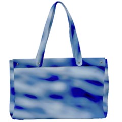 Blue Waves Abstract Series No10 Canvas Work Bag by DimitriosArt