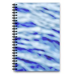 Blue Waves Abstract Series No10 5 5  X 8 5  Notebook by DimitriosArt