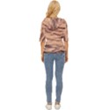 Pink  Waves Abstract Series No5 Lightweight Drawstring Hooded Top View4