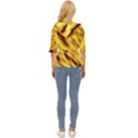 Yellow  Waves Abstract Series No8 Lightweight Drawstring Hooded Top View4
