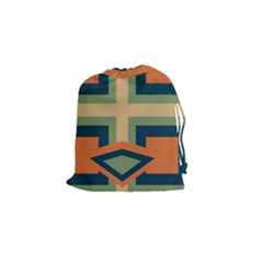 Abstract Pattern Geometric Backgrounds   Drawstring Pouch (small) by Eskimos
