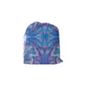 Blue Repeats Drawstring Pouch (Small) View2