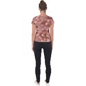 Light Reflections Abstract No6 Rose Short Sleeve Sports Top  View2
