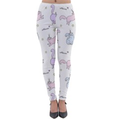 Unicorn Cats Pattern 2 Lightweight Velour Leggings by Littlebird