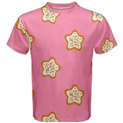 Cookies Pattern Pink Men s Cotton Tee by Littlebird