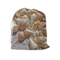 Sea-shells Bg Drawstring Pouch (XL) View2