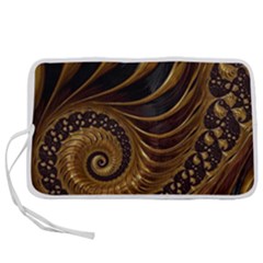 Shell Fractal In Brown Pen Storage Case (s) by SomethingForEveryone