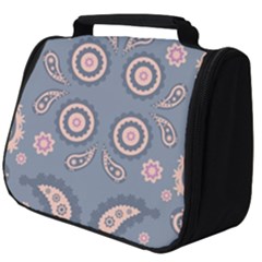 Floral Folk Damask Pattern Fantasy Flowers Floral Geometric Fantasy Full Print Travel Pouch (big) by Eskimos