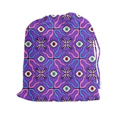 Abstract Illustration With Eyes Drawstring Pouch (2xl) by SychEva