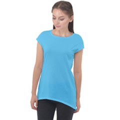 Reference Cap Sleeve High Low Top by VernenInk