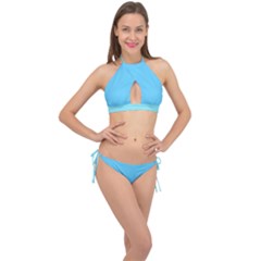 Reference Cross Front Halter Bikini Set by VernenInk