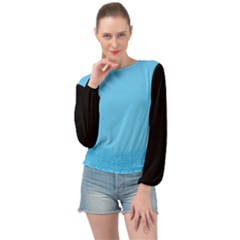 Reference Banded Bottom Chiffon Top by VernenInk