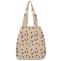 Festive Champagne Center Zip Backpack by SychEva