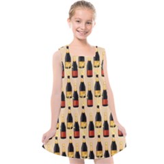 Champagne For The Holiday Kids  Cross Back Dress by SychEva