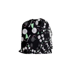 Digital Illusion Drawstring Pouch (small) by Sparkle
