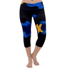 Digital Illusion Capri Yoga Leggings by Sparkle