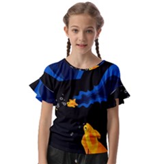 Digital Illusion Kids  Cut Out Flutter Sleeves by Sparkle
