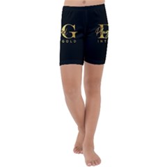 Plugged Into Gold Kids  Lightweight Velour Capri Yoga Leggings by pluggedintogold