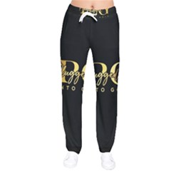 Plugged Into Gold Women Velvet Drawstring Pants by pluggedintogold