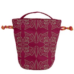 Abstract Pattern Geometric Backgrounds   Drawstring Bucket Bag by Eskimos