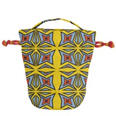 Abstract Pattern Geometric Backgrounds   Drawstring Bucket Bag by Eskimos