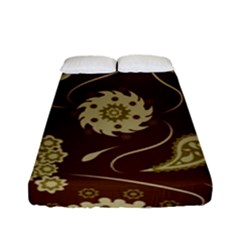 Floral Pattern Paisley Style  Fitted Sheet (full/ Double Size) by Eskimos