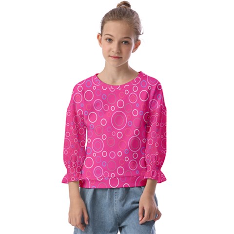 Circle Kids  Cuff Sleeve Top by SychEva
