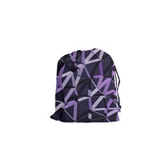 3d Lovely Geo Lines Vi Drawstring Pouch (xs) by Uniqued