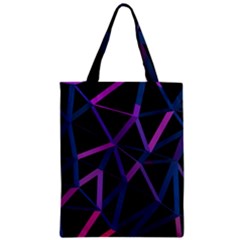 3d Lovely Geo Lines  V Zipper Classic Tote Bag by Uniqued