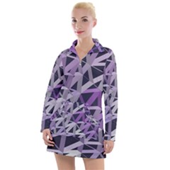 3d Lovely Geo Lines  Iv Women s Long Sleeve Casual Dress by Uniqued