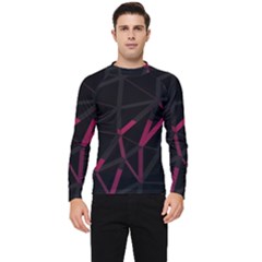 3d Lovely Geo Lines Viii Men s Long Sleeve Rash Guard by Uniqued
