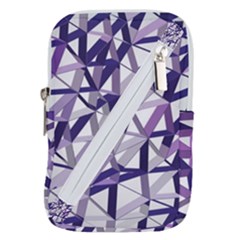 3d Lovely Geo Lines X Belt Pouch Bag (small) by Uniqued