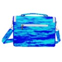 Blue Waves Abstract Series No12 Satchel Shoulder Bag View3
