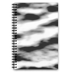 Black Waves Abstract Series No 2 5 5  X 8 5  Notebook by DimitriosArt