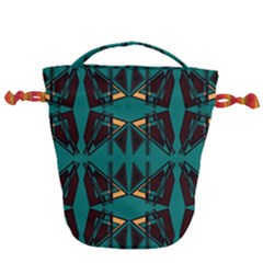 Abstract Geometric Design    Drawstring Bucket Bag by Eskimos