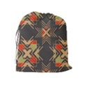 Abstract geometric design    Drawstring Pouch (XL) View2