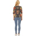 Abstract geometric design    Lightweight Drawstring Hooded Top View4