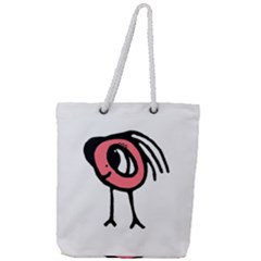 Cute Baby Monster Isolated Drawing Full Print Rope Handle Tote (large) by dflcprintsclothing