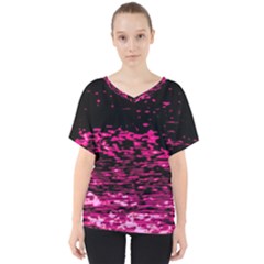 Rose Waves Flow Series 1 V-neck Dolman Drape Top by DimitriosArt