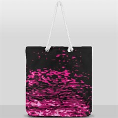 Rose Waves Flow Series 1 Full Print Rope Handle Tote (large) by DimitriosArt