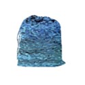 Blue Waves Flow Series 2 Drawstring Pouch (Large) View2
