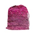 Pink  Waves Flow Series 1 Drawstring Pouch (XL) View1
