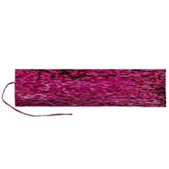 Pink  Waves Flow Series 1 Roll Up Canvas Pencil Holder (l) by DimitriosArt