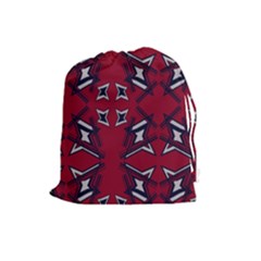 Abstract Pattern Geometric Backgrounds   Drawstring Pouch (large) by Eskimos