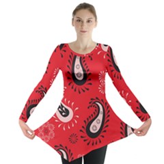 Floral Pattern Paisley Style Paisley Print   Long Sleeve Tunic  by Eskimos
