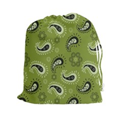 Floral Pattern Paisley Style Paisley Print   Drawstring Pouch (2xl) by Eskimos