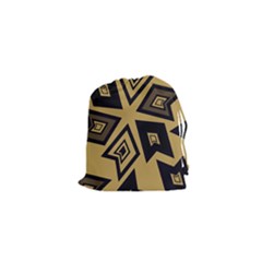 Abstract Pattern Geometric Backgrounds   Drawstring Pouch (xs) by Eskimos